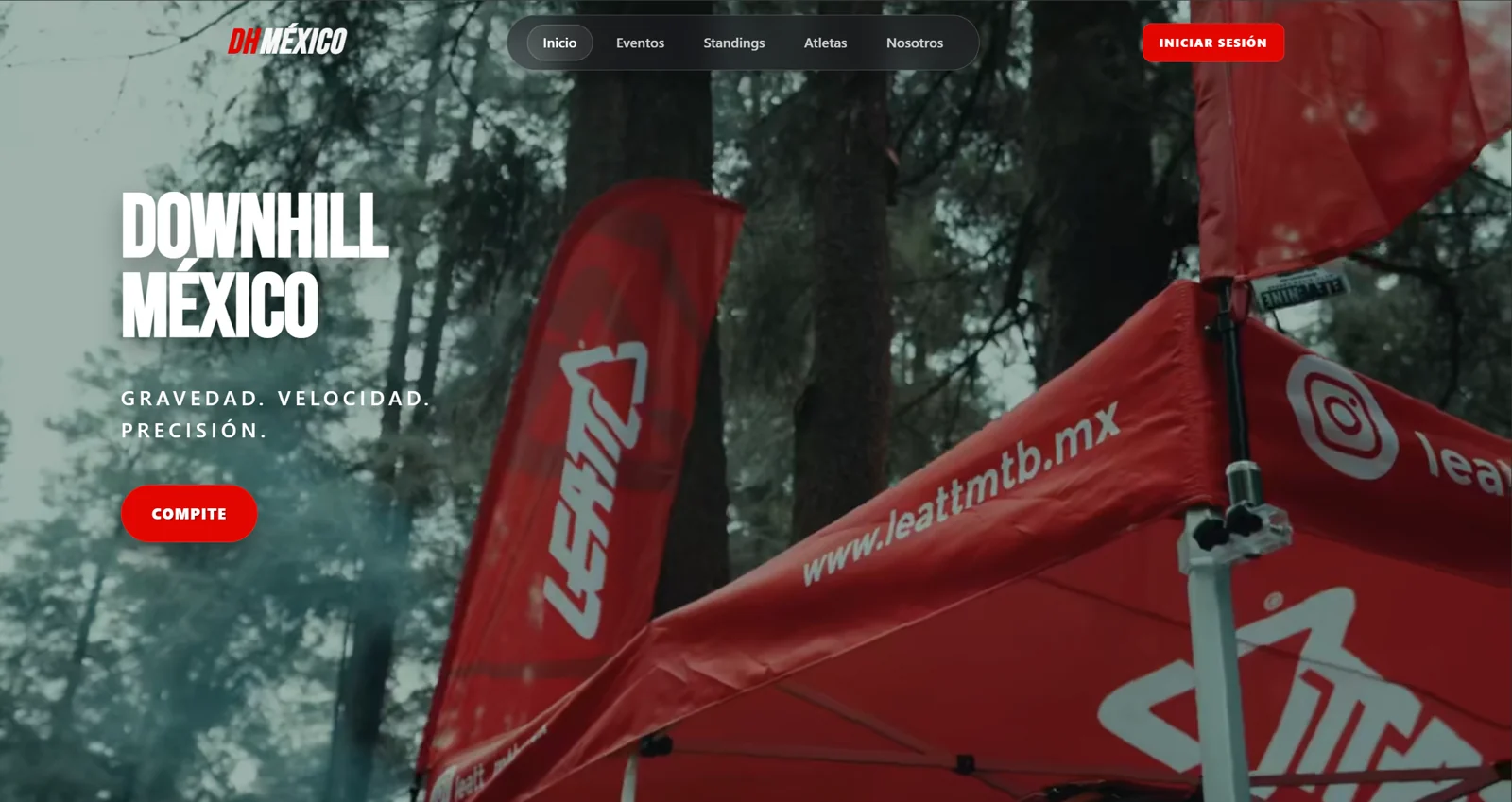 Downhill México website